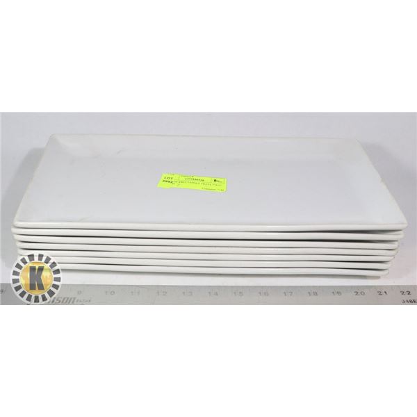 SET OF 7 RECTANGLE TRAYS 7"X15" INCH