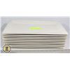 Image 1 : SET OF 9 RECTANGLE TRAYS 8"X14" INCH