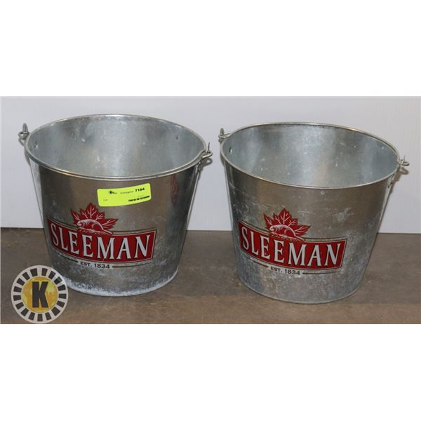 SET OF 2 SLEEMAN BEER BUCKETS