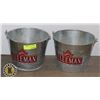 Image 1 : SET OF 2 SLEEMAN BEER BUCKETS
