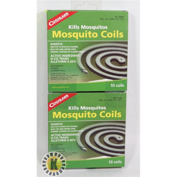 NEW COGHLANS MOSQUITO COILS *** 20 COILS TOTAL***