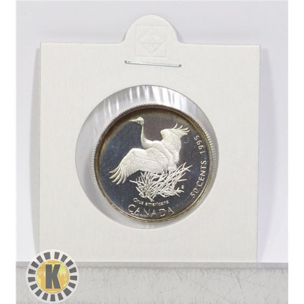 1995 SILVER CANADA BIRD SERIES 50 CENTS PROOF