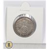 Image 1 : 1938 WWII SILVER NAZI GERMANY 5 REICHSMARK COIN