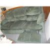 Image 2 : GREEN DUAL RECLINER SOFA