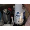Image 2 : BOX OF MISC. CLEANERS, BRUSHES, ETC.