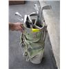 Image 1 : GREEN GOLF BAG WITH ASST. MCGREGOR IRONS