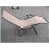 Image 1 : BROWN ZERO GRAVITY PATIO CHAIR, MISSING NECK REST