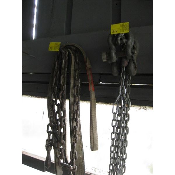 MISC. SMALL CHAIN, SLING, CLEVICES, ETC.