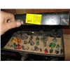 Image 2 : BOX WITH ASST. ROUTER BITS & A BOX OF MISC. HANDLES, ETC.