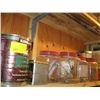 Image 2 : LOT OF ASST. CONTAINERS WITH MISC. SCREWS, NUTS, ETC. & A LG. LOT OF EMPTY CONTAINERS