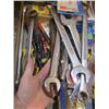 Image 2 : BOX OF MISC. FILES, WRENCHES, SOCKETS, ETC.
