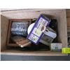 Image 2 : 2 WOODEN BOXES WITH ASST. CONTENTS, CUTLERY, TINS, ETC.