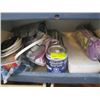 Image 1 : SHELF OF MISC. ROOF PATCH, STEEL WOOL, ETC.