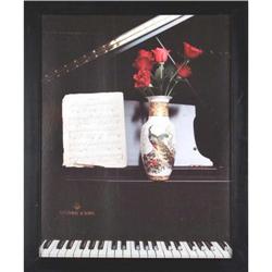 Piano and Roses - Print #1857431