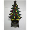 Image 1 : Colorful Christmas Tree Candle Holder #1857544