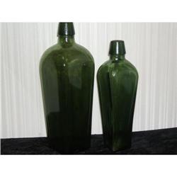 Old Olive Glass Bottles  GIN #1857741