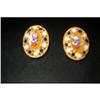 Image 1 : GORGEOUS ITALIAN MICRO MOSAIC EARRINGS #1857791