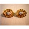 Image 1 : BEAUTIFUL VENDOME SIGNED EARRINGS W/GLASS FLECK#1857820