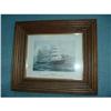 Image 1 : Framed sailing ship lithograph #1857844