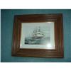 Image 1 : Framed sailing ship lithograph #1857846