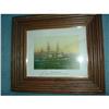 Image 1 : Framed sailing ship lithograph #1857847