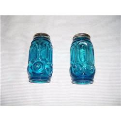 Vintage Blue Salt & Pepper Shakers #1858144
