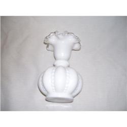 Fenton White Melon Vase #1858147