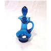 Image 1 : RAINBOW GLASS BLUE CRUET #1858182