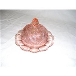 OLD PINK BUTTER DISH #1858183
