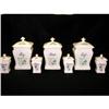 Image 1 : German Canister Set Porcelain Signed Hand Paint#1862782