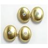 Image 1 : 18Kt Gold  Cufflinks with Diamonds #1863632