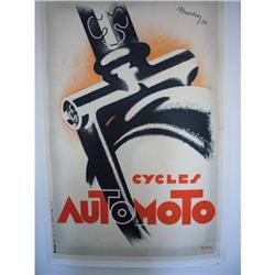 Original Vintage Poster - Cycles Automoto  #1883316