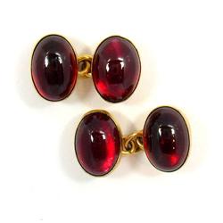 14Kt. Gold and Garnet cufflinks #1883894