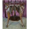 Image 1 : ANTIQUE STYLE HORSE RELIEF ACCENT PARLOR TABLE #1883945