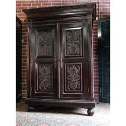 VICTORIAN OLD WORLD EUROPEAN ARMOIRE TV CABINET#1883975