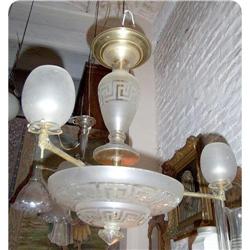 English antique Gas chandelier , converted #1884022