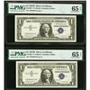 Image 1 : (5) Consecutive 1957B $1 STAR Silver Certificates