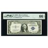 Image 1 : 1935E $1 STAR Silver Certificate PMG 66EPQ