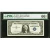 Image 1 : 1957A $1 STAR Silver Certificate PMG 66EPQ
