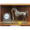 Image 1 : Vintage Spartus Metal Horse Clock