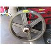 Image 1 : 19" Diameter Metal Pulley Wheel