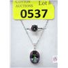 Image 1 : New Mystic Topaz Pendant & Solitaire Ring