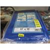 Image 1 : 2 New 10' x 16' All Purpose Blue Tarps