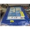 Image 1 : 2 New 10' x 16' All Purpose Blue Tarps