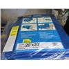 Image 1 : New 20' x 20' Blue Western Rugged Tarp