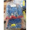 Image 1 : 3 Packs of 10 New Crinkle Palm Medium Work Gloves
