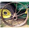 Image 4 : 2 large steel wheels 32" high