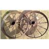 Image 4 : 2 smaller steel wheels 28" high