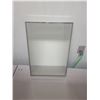 Image 4 : White metal medicine cabinet 14" X 20"