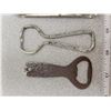 Image 4 : 6 vintage bottle openers - 4 'Big Chief' 1 Hamms Beer - 1 Alberta Brewery